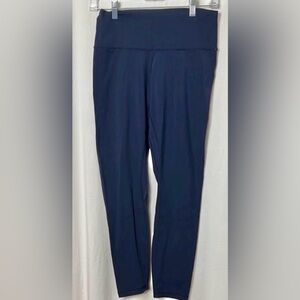 Colorfulkoala Navy Essential No-Roll High Waisted 7/8 Leggings Size Large